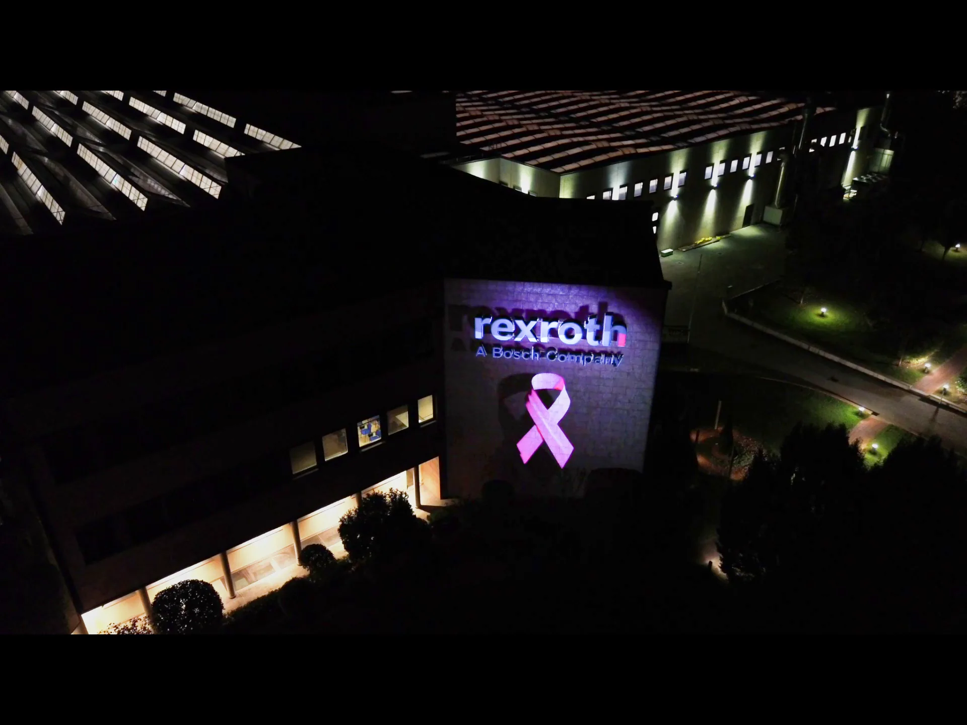 Videomapping Bosch Rexroth sulla facciata